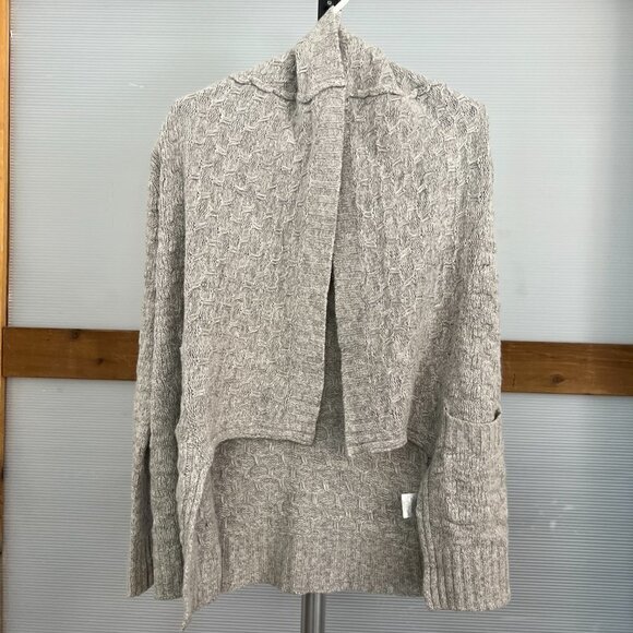 Aritzia Talula Greenpoint Wool Angora Cashmere‎ Grey Knit Open Cardigan Sz S - Picture 7 of 15